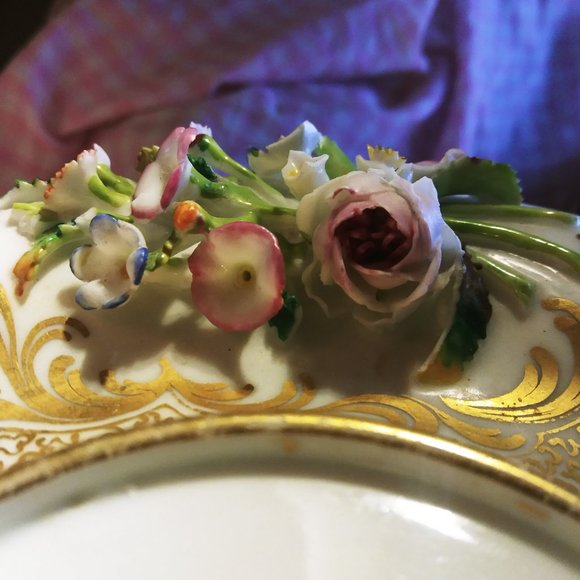 19th C. Old Paris Covered mug, 1850's -60's - Picture 7 of 13